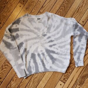 PINK -Tie Dye Knit Sweater - Size Sm